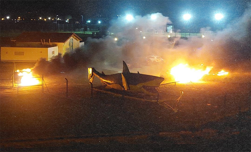 Incendiaron autos de jugadores de Aldosivi tras la derrota ante Godoy Cruz