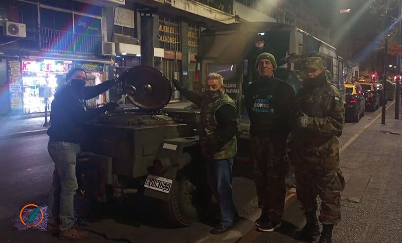 Los ex combatientes continúan con la entrega de alimentos a personas en situación de calle