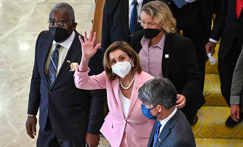 Nancy Pelosi aterrizó en Taiwán pese a las protestas de Pekín