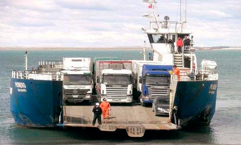 Se registró un fuerte aumento en la barcaza que conecta a Tierra del Fuego con el resto del país