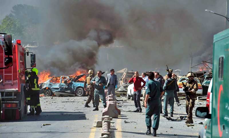 Siete muertos en un atentado suicida frente a la embajada rusa en Afganistán