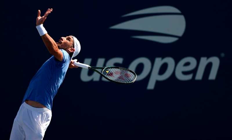 Cachín no pudo con Moutet y se despidió del US Open con saldo positivo
