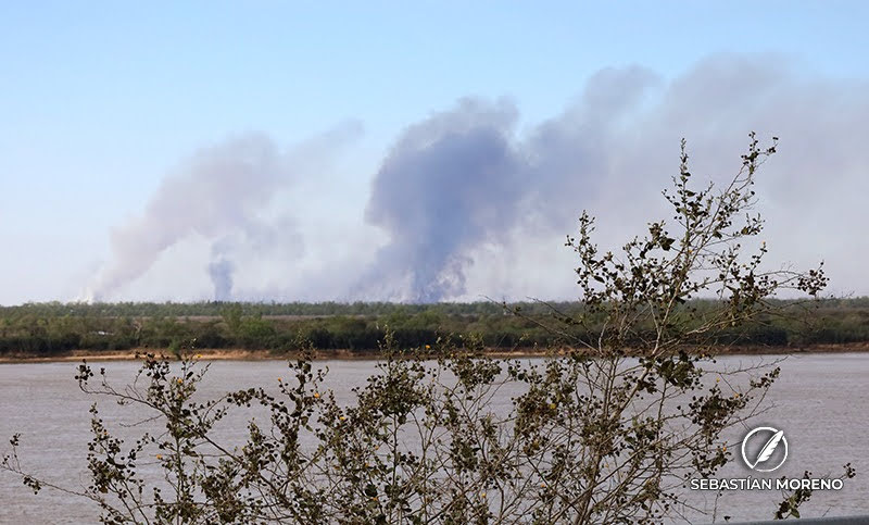 Más de 30 brigadistas trabajan para apagar el fuego en el delta del Paraná
