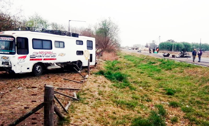 Un conductor murió tras chocar de frente con un motorhome de Turismo Carretera