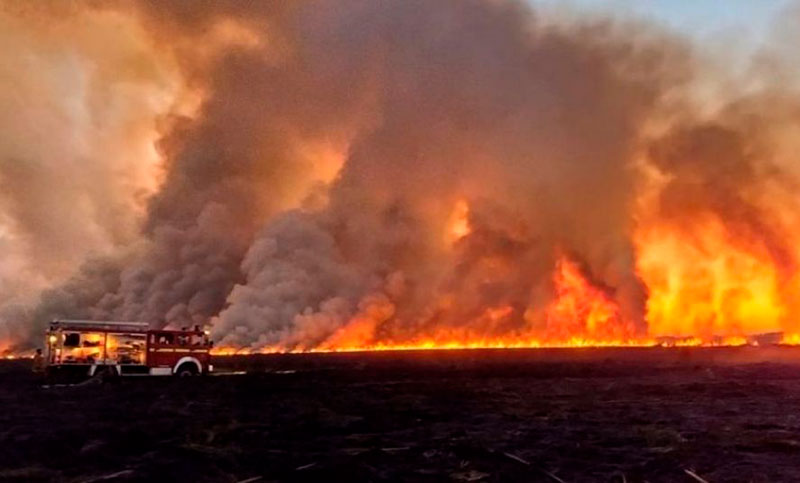Cinco provincias registran incendios activos en el país