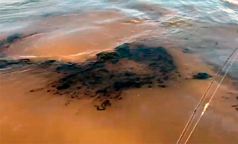 Alarma en Corrientes por una mancha de petróleo en el río Paraná