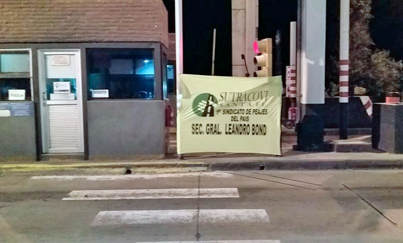 Trabajadores de peaje de la autopista Rosario-Santa Fe paran por tiempo indeterminado
