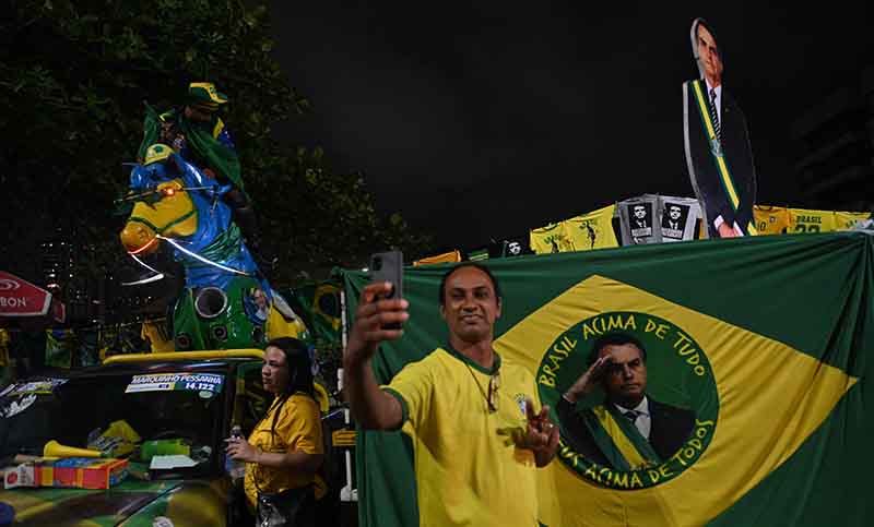 El bolsonarismo tuvo un festejo express en Río de Janeiro y mantuvo el relato de fraude electoral