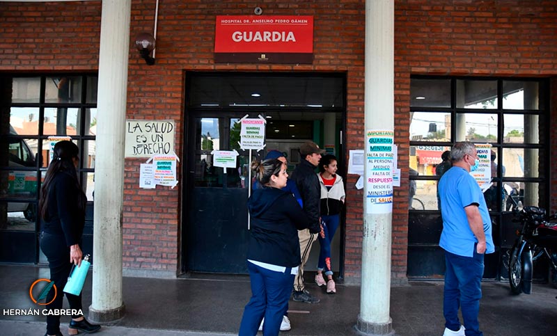 Villa Gobernador Gálvez: trabajadores del hospital Gamen reclamaron por mejores condiciones laborales