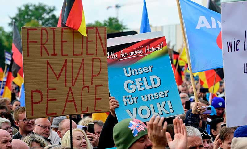Alemania: protestas de la extrema derecha contra el Gobierno por la política energética y la inflación