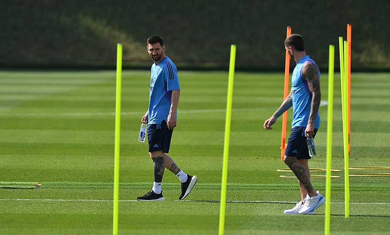 Argentina volvió a los entrenamientos tras la victoria con México