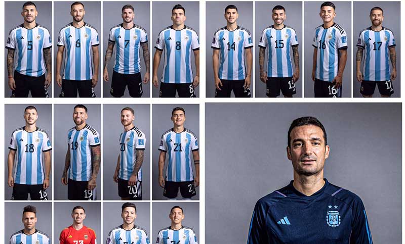 La Selección realizó la sesión de fotos para el Mundial