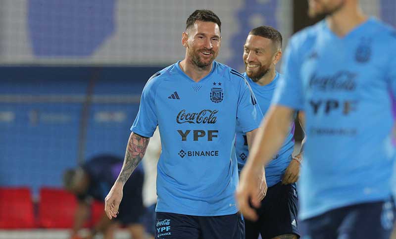 Se despejan las dudas, Messi entrenó con normalidad