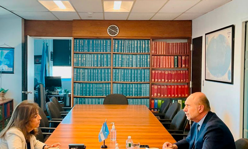 Perotti se reunió con la representante de Argentina ante las Naciones Unidas