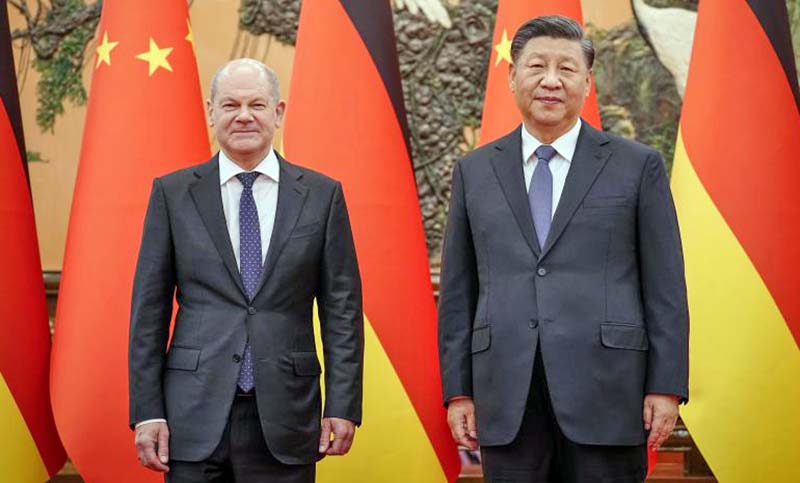 El Canciller alemán le pidió a Xi que influya sobre Putin para terminar la guerra en Ucrania