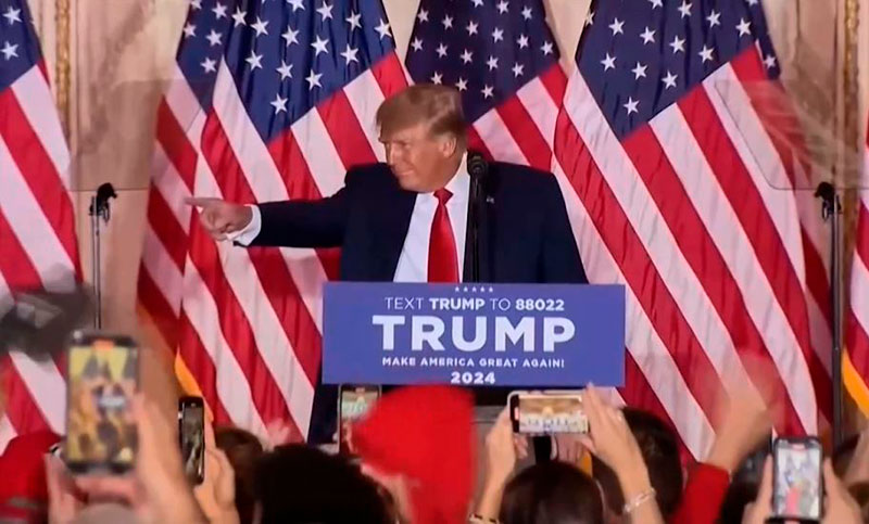 Estados Unidos: Trump anunció que se postulará a la presidencia en 2024