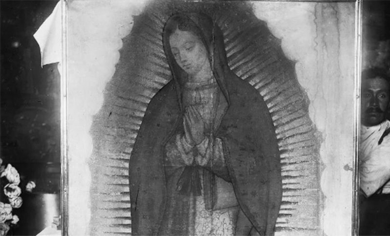 Compartieron la primera fotografía tomada a la imagen original de la Virgen de Guadalupe