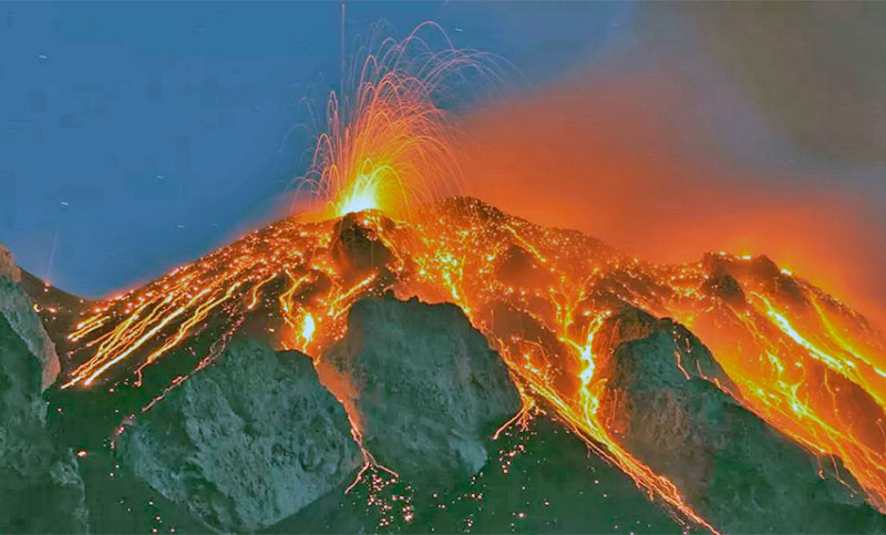 El volcán más grande del mundo entró en erupción después de casi 40 años de inactividad