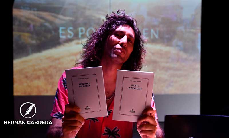 Gonzalo Aloras presentó su libro «Síndrome de Greta»