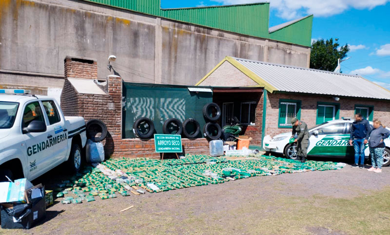 Decomisaron 432 kilos de hojas de coca en Arroyo Seco