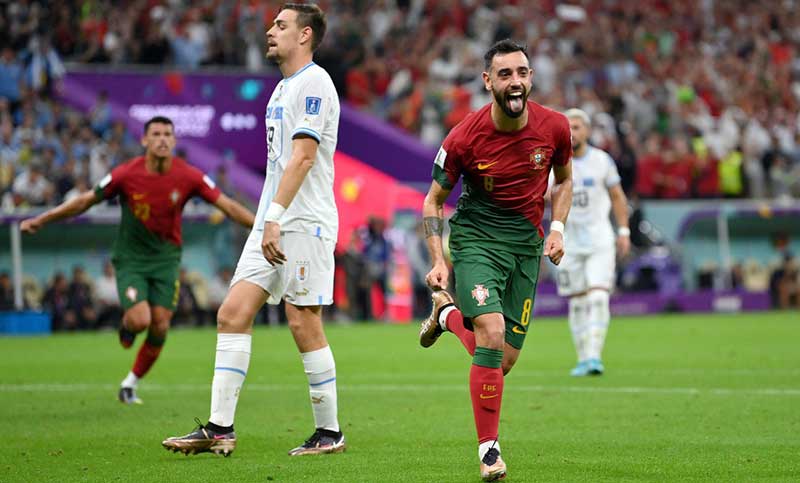 Portugal venció 2 a 0 a Uruguay y lo complicó de cara a la clasificación