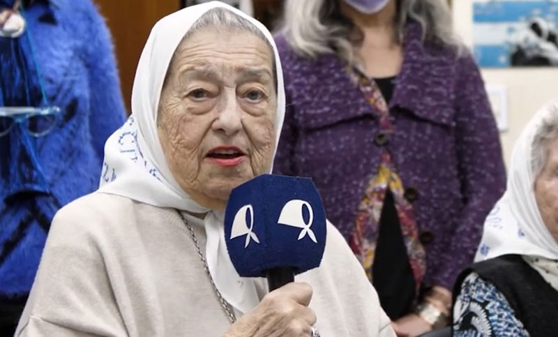 El Gobierno decretó tres días de duelo nacional por la muerte de Hebe de Bonafini