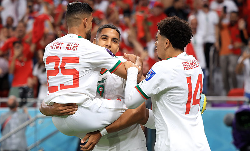 Marruecos dio la sorpresa y venció por 2 a 0 Bélgica  en Doha