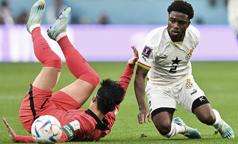 Ghana derrotó a Corea del Sur en un partido cargado de goles