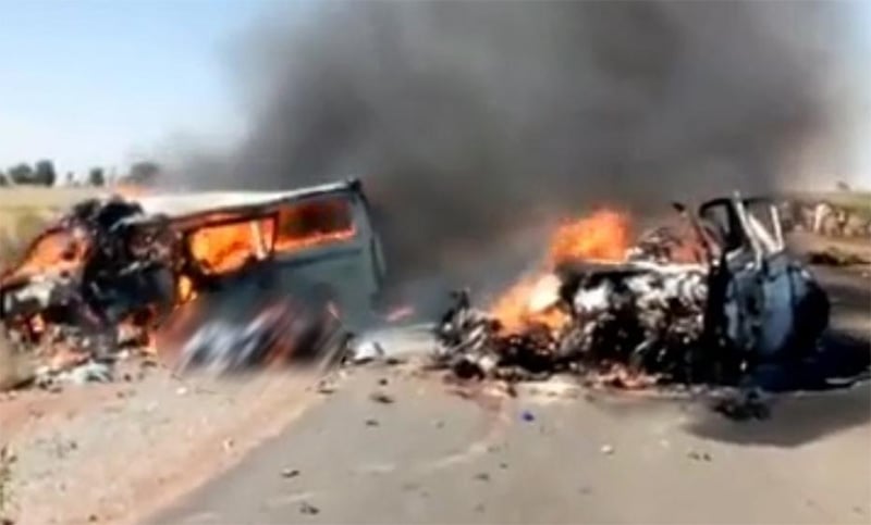 Dos colectivos chocaron de frente en Nigeria y murieron 37 personas