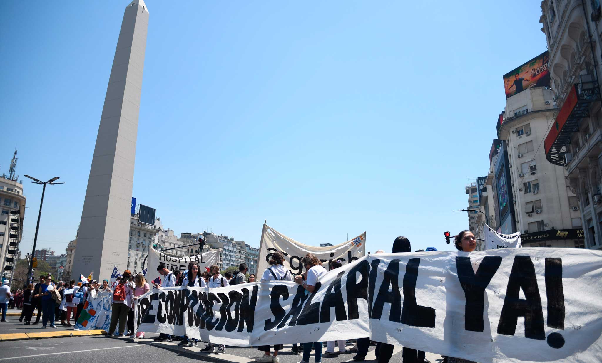 En su décimo día de paro, trabajadores de la salud vuelven a reclamar al gobierno de Larreta