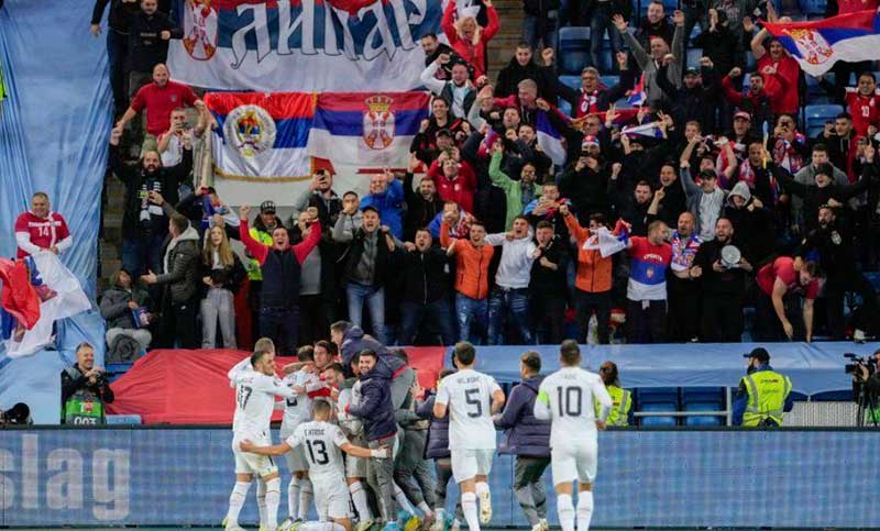 Serbia goleó 5 a 1 a Bahrein, en su último amistoso antes del Mundial