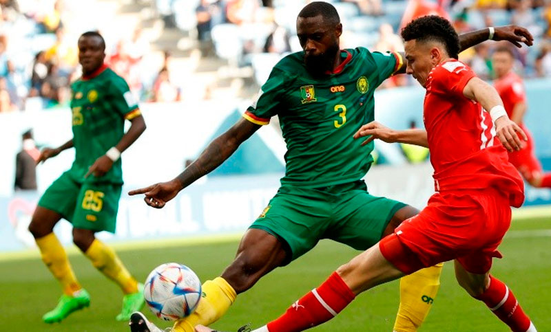 Suiza le ganó a Camerún por 1 a 0 en la apertura del Grupo G