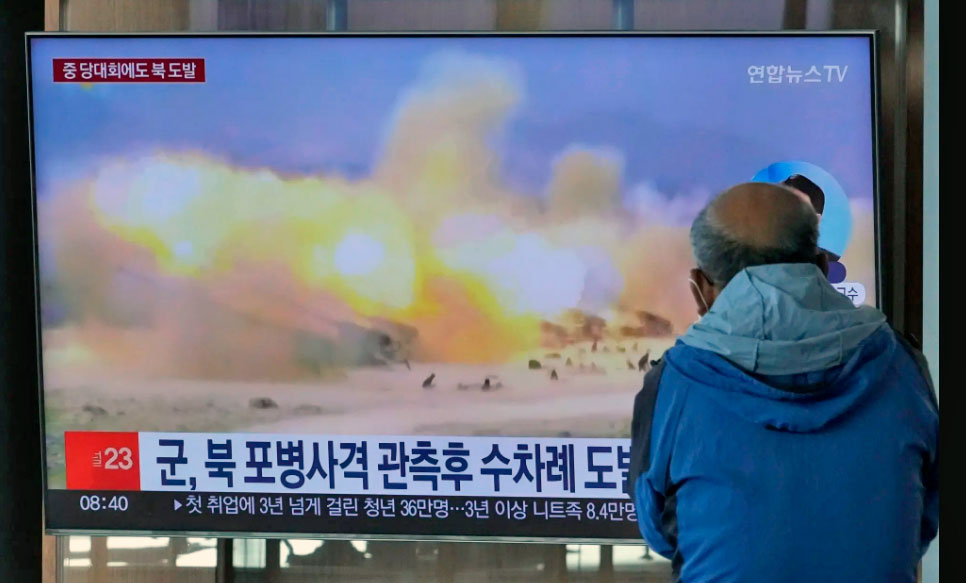 Corea del Norte dispara más de 130 rondas de artillería al mar frente a sus costas