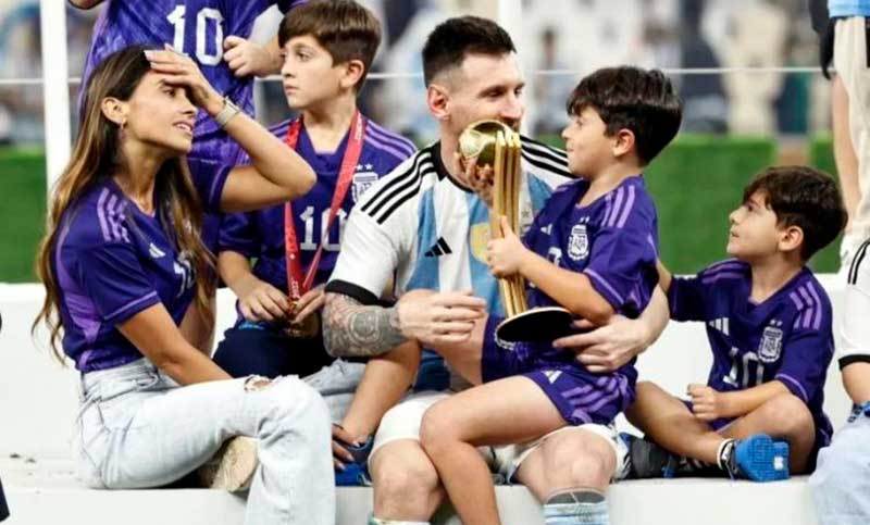 Messi y el mayor de sus trofeos: la familia