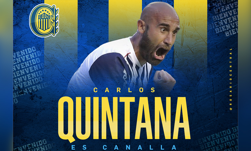 Carlos Quintana fue anunciado como el primer refuerzo de Rosario Central
