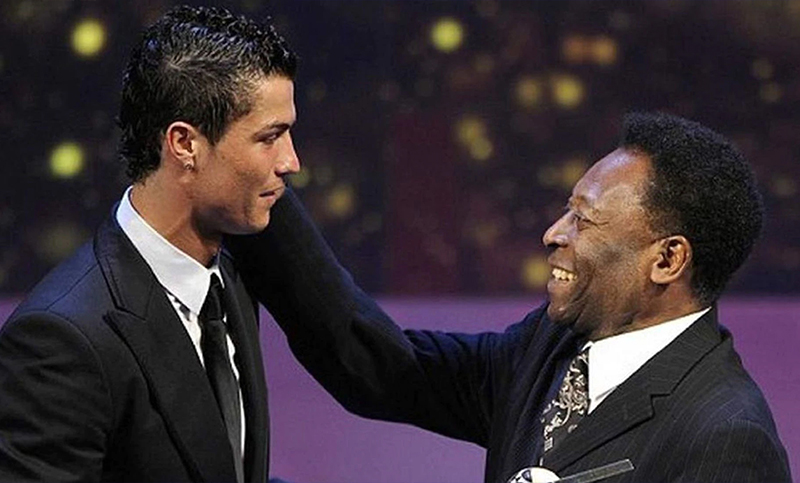 Pelé bancó a Cristiano Ronaldo: «Gracias por habernos hecho sonreír»