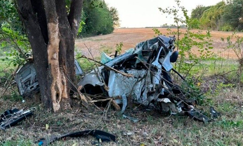 Ruta 33: un joven murió y otro se encuentra gravemente herido tras estrellarse contra un árbol