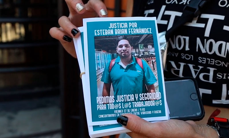 Pedido de seguridad: familiares y compañeros de Esteban Fernández piden que los acompañen