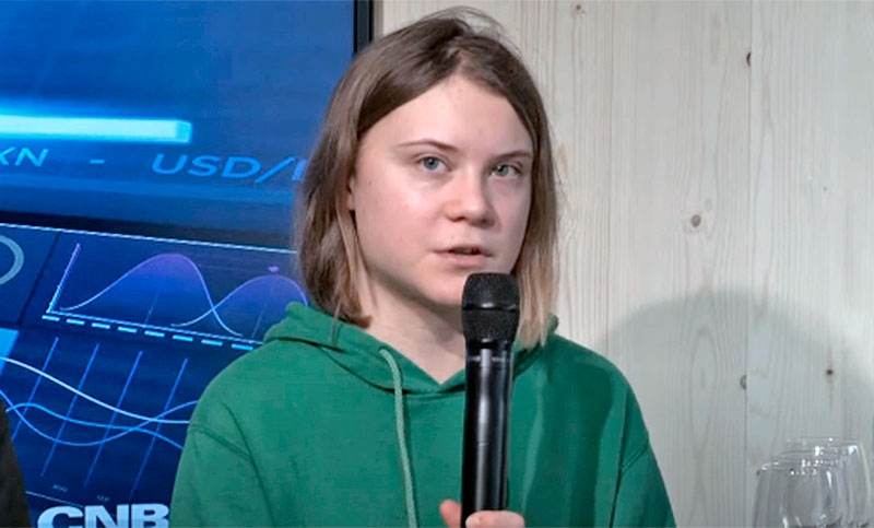 Greta Thunberg acusa a los participantes del Foro de Davos de «alimentar la destrucción del planeta»