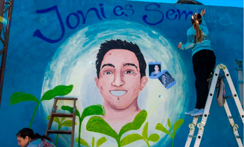 Colocarán en Parque Yrigoyen un cartel en memoria de Jonatán Herrera