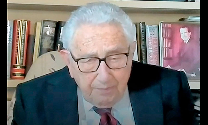 Henry Kissinger se refirió a los dos mayores frentes de conflicto mundial: Rusia-Ucrania y la región de China