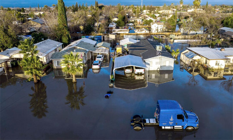 Un ciclón amenaza con causar más inundaciones en California, tras las tormentas que dejaron 18 muertos
