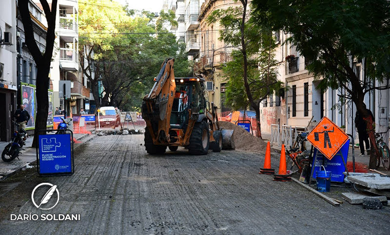 Comienzan las obras de repavimentación en calle San Juan, entre Maipú y Sarmiento