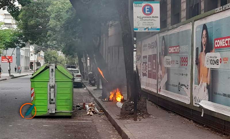 Un transformador se prendió fuego en pleno centro de la ciudad