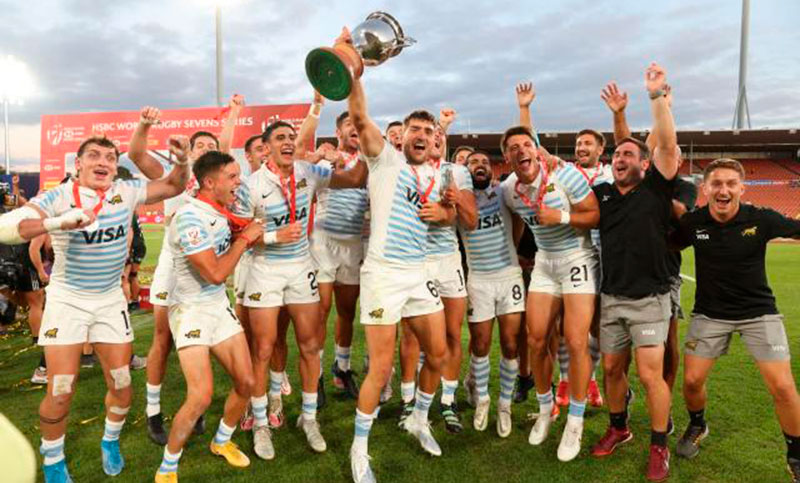 Los Pumas vencieron a los All Blacks en el Seven y se quedaron con el torneo de Hamilton