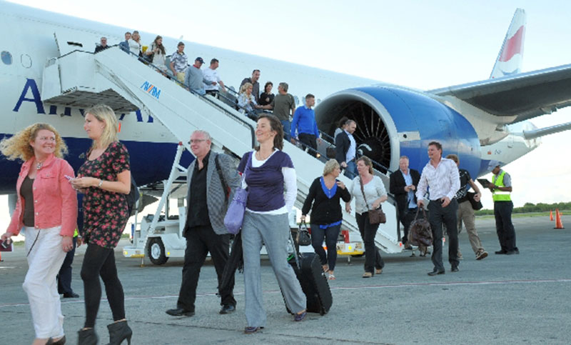 Creció el 320 por ciento la llegada de turistas extranjeros al país
