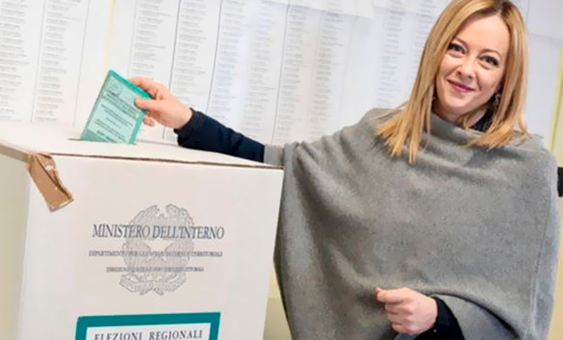 Italia: mientras acontecen elecciones regionales, Berlusconi critica a Zelenski y Meloni apoya a Ucrania