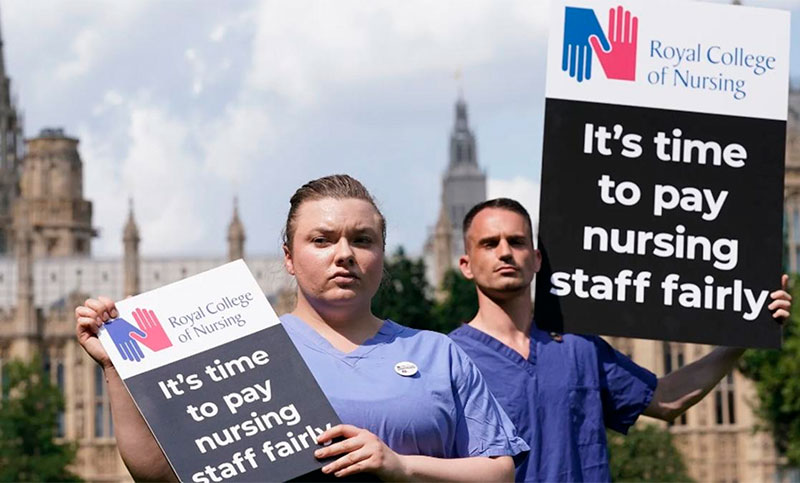 Inglaterra: enfermeros realizarán un paro en marzo, en reclamo de mejores salarios