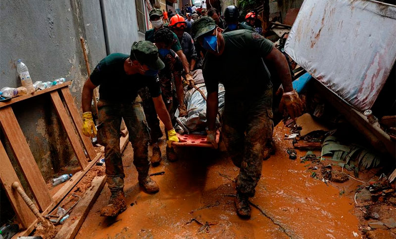 Brasil: la cifra de muertos por aguaceros llegó a 48 y otras doce personas siguen desaparecidas