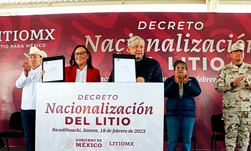 Con un decreto presidencial, México nacionalizó el litio